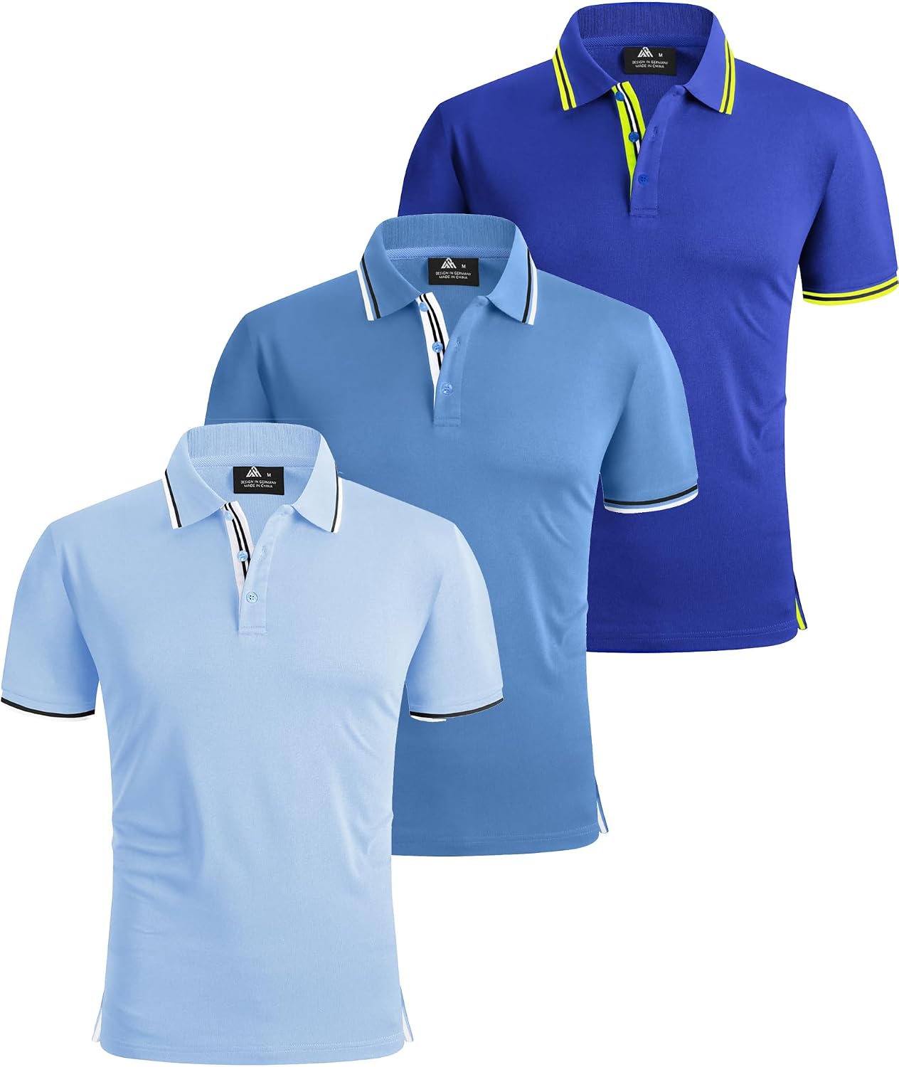 GEEK LIGHTING Polo Shirts for Men Short Sleeve Summer Causal Collared Golf Tennis T-Shirt