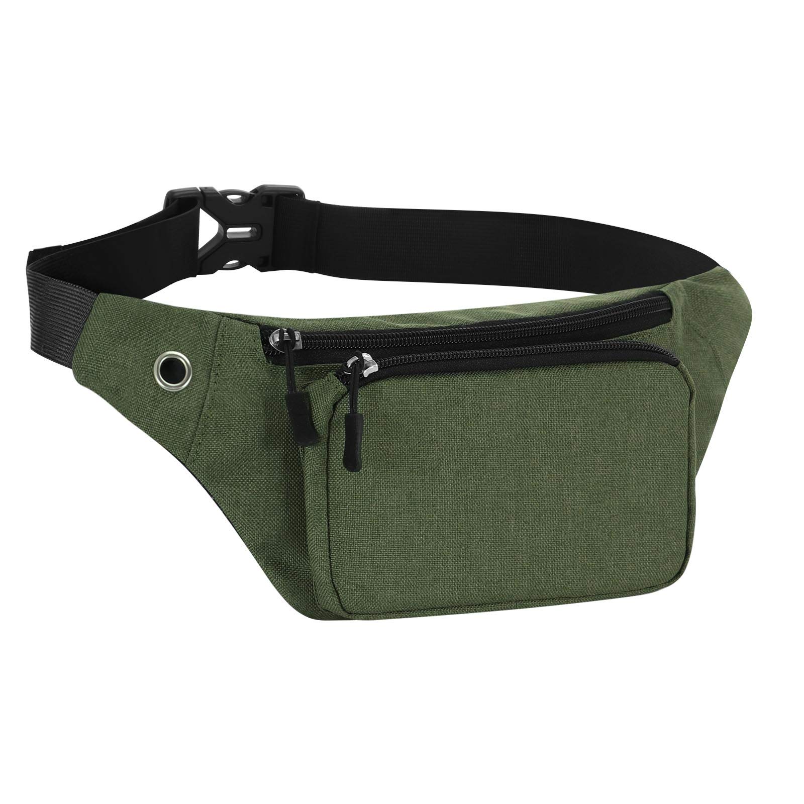 HAWEE Sport Waist Bag Fanny Pack Unisex Lightweight Bum Bag Waist Pack Fanny Bag Multicolor Running Pouch with Adjustable Belt and Headphone Jack for Men Women Outdoor Travel Hiking Jogging Cycling