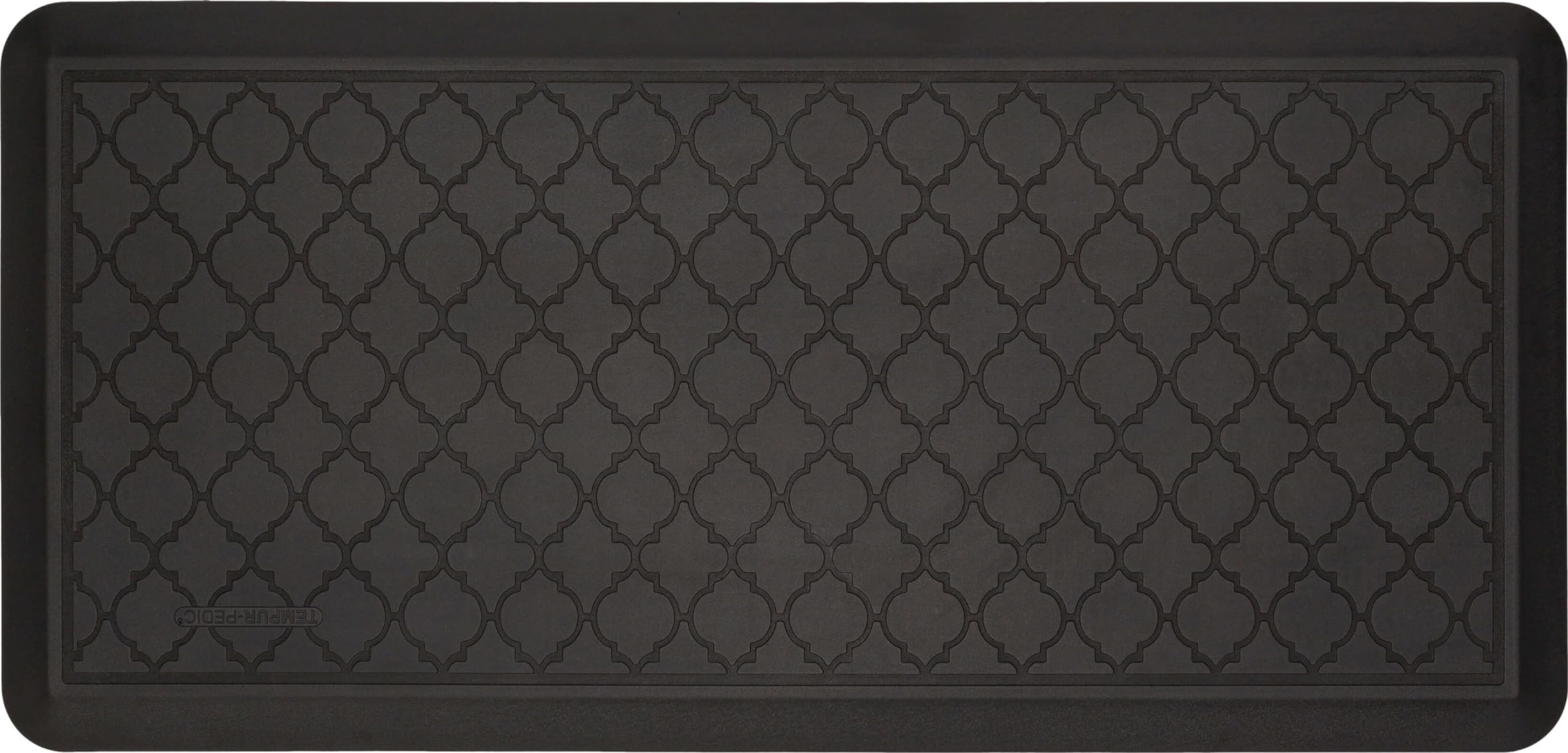 Tempur-Pedic Ultra Comfort Anti-Fatigue Enrejado Cuervo 1' 8" x 3' 6" Cocina Piso Mat Acolchado ergonómico Stand Escritorio Mat Impermeable Antideslizante Espuma