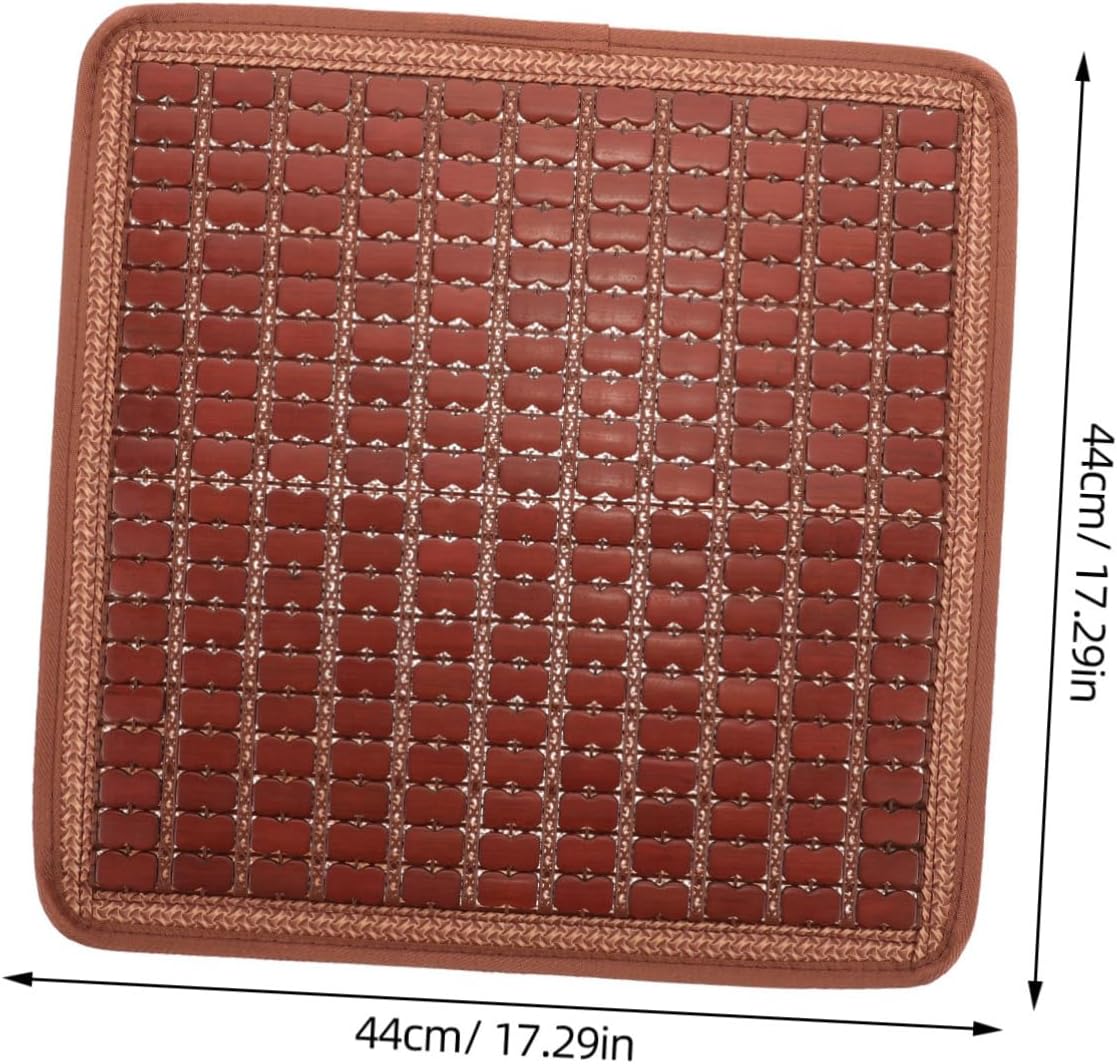 Seasonal Bead Car Seat Cushion Breathable Summer Pad for Trucks Cars Lightweight Square Mat Enhancing Vehicle Aesthetics Versatile Cooling Driving Comfort