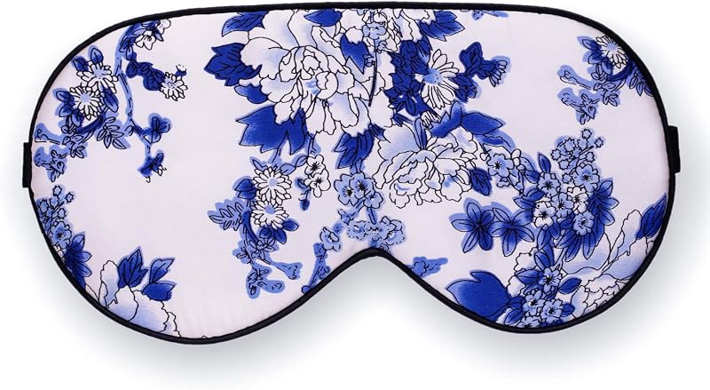 Máscara de olhos MAXFEEL em seda de amoreira com estampa floral #39