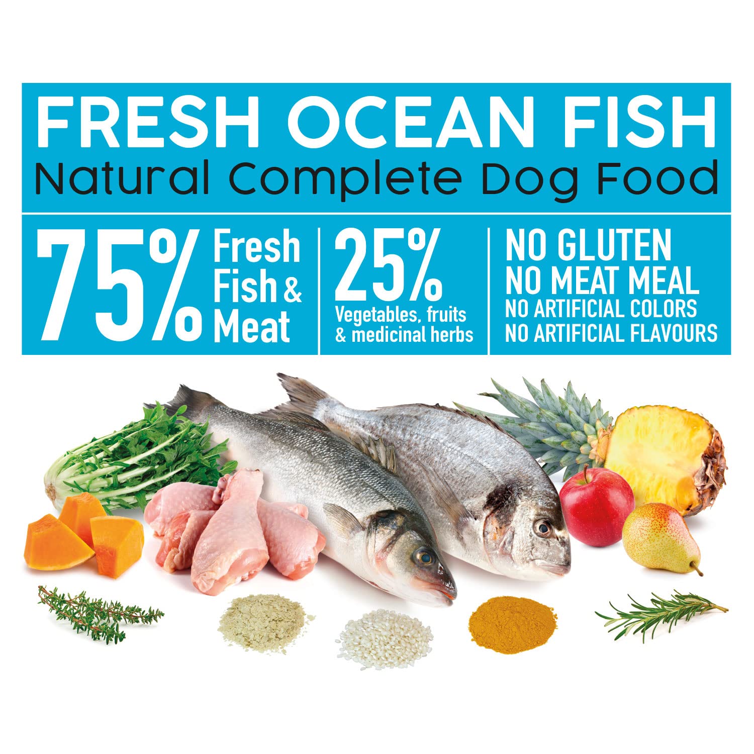 Arquivet Fresh Ocean Fish - 10 Kg - Alimento Completo para Perros - Pescado y Carne Frescos