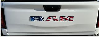 RAM Tailgate Emblem Overlay Decal Stickers for 2025-2026 Ram 1500 (Color: American Flag)