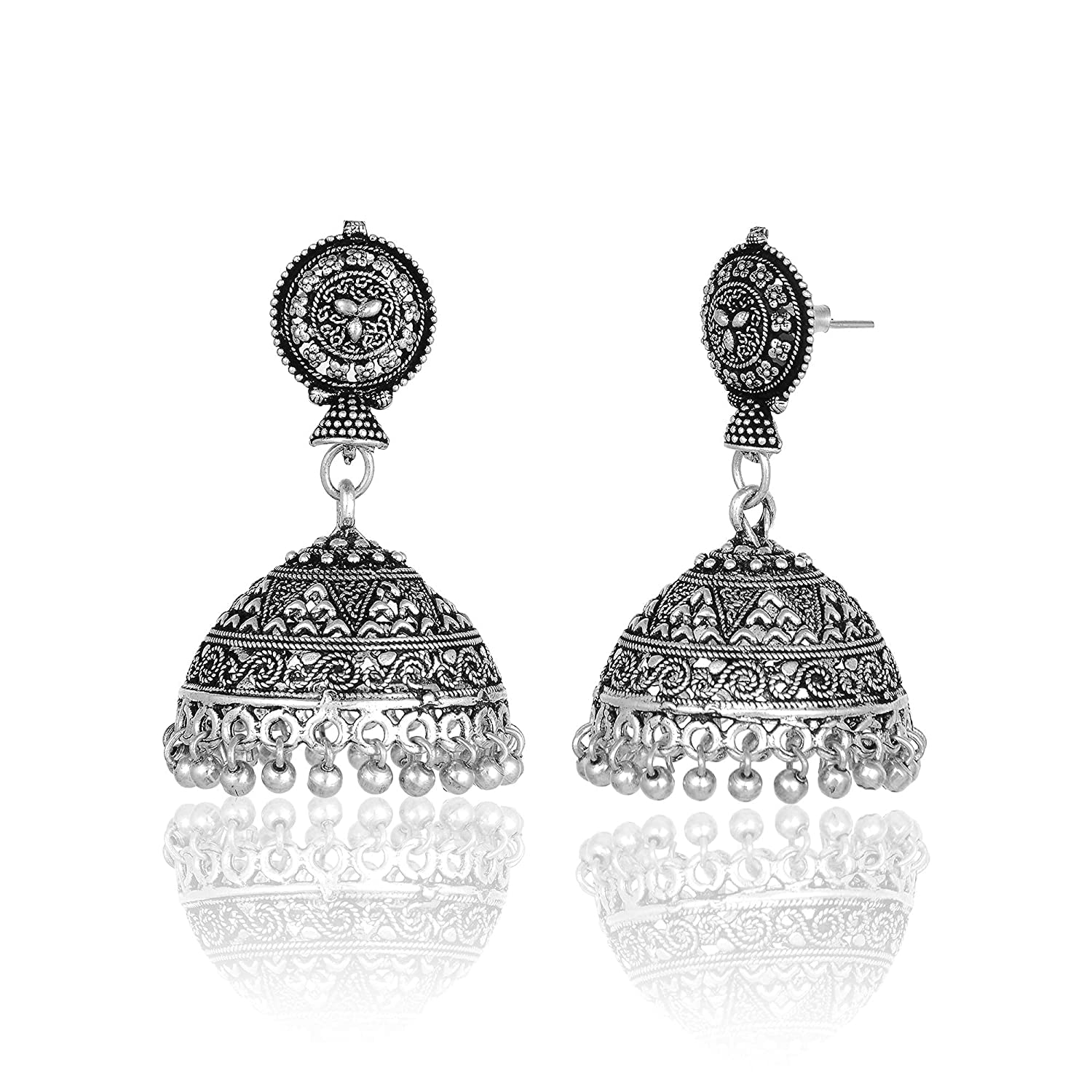 V L IMPEX Small Size Silver Plating Oxidised Dangle Earring For Women & Girls (B072R3WRFH) Amazon Price History, Amazon Price Tracker