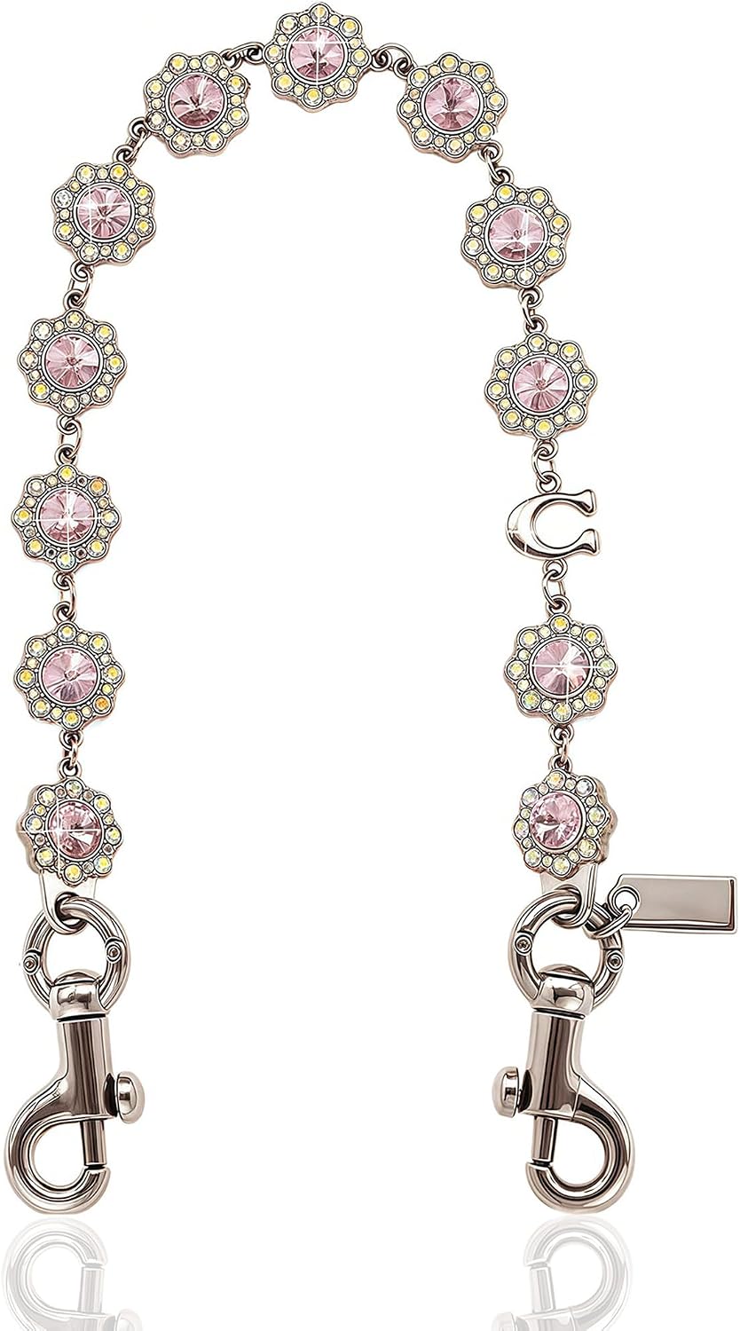Bag Chain Charm for Handbag, Rhinestone Motif Chains Bag Charm, Purse Charms Totes Charm Chain Extender