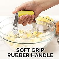 Vista 14 de Zulay Kitchen - Batidora de masa profesional, cortador de repostería de acero inoxidable, licuadora de pastelería resistente y cortador de masa