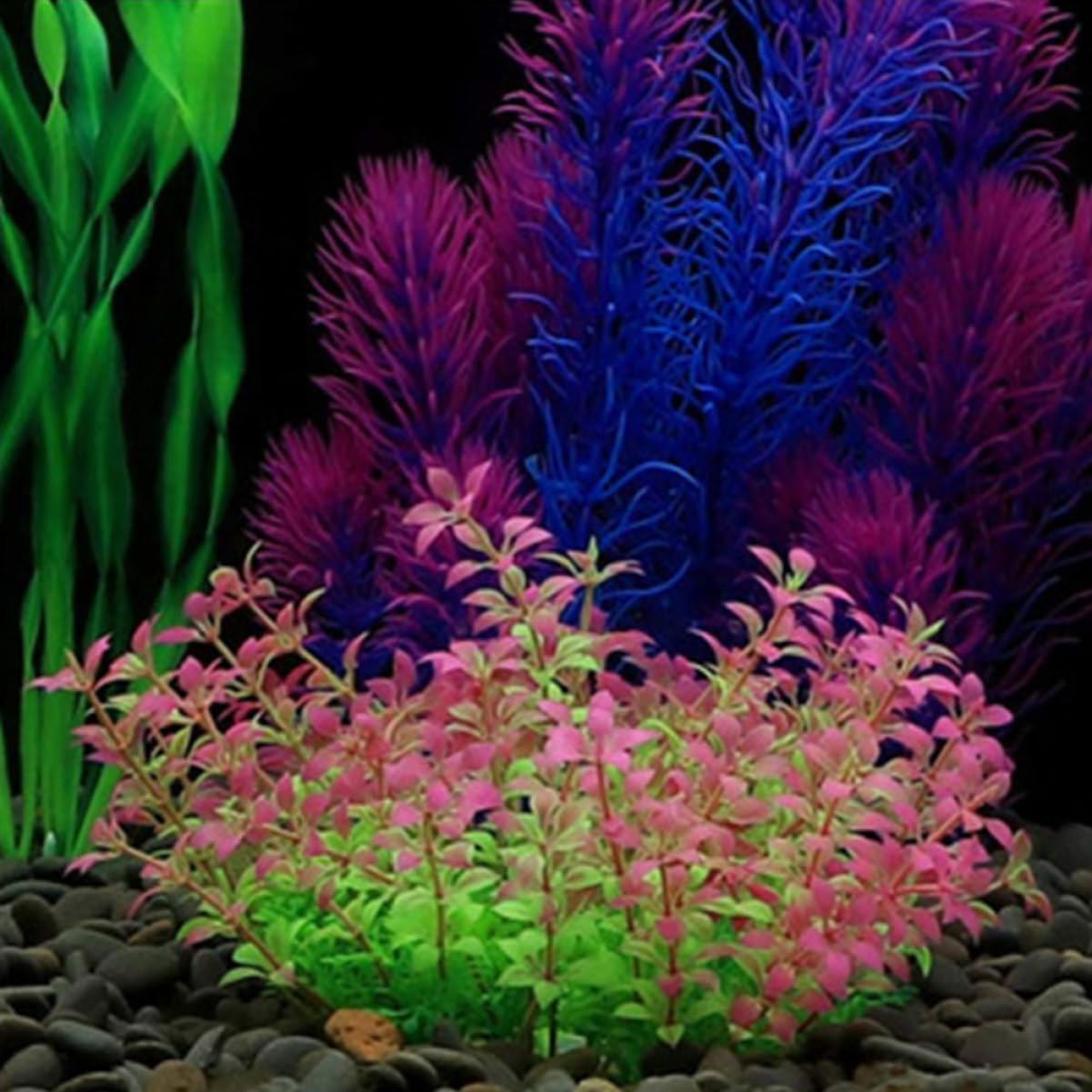 BESPORTBLE 14stücke Teiliges Set Künstlicher Wasserpflanzen Für Aquarien Lebensechte Dekoration Für Fischbecken Und Langlebig Für Natürliche Unterwasserlandschaften