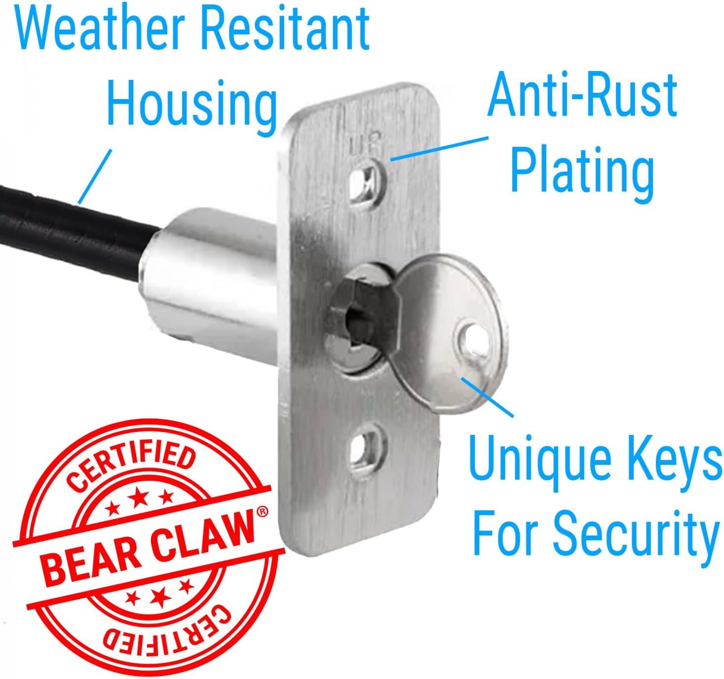 AutoLoc Power Accessories AUTSVERKEY Delu by e Keyed Emergency Latch Release System with 2 Keys