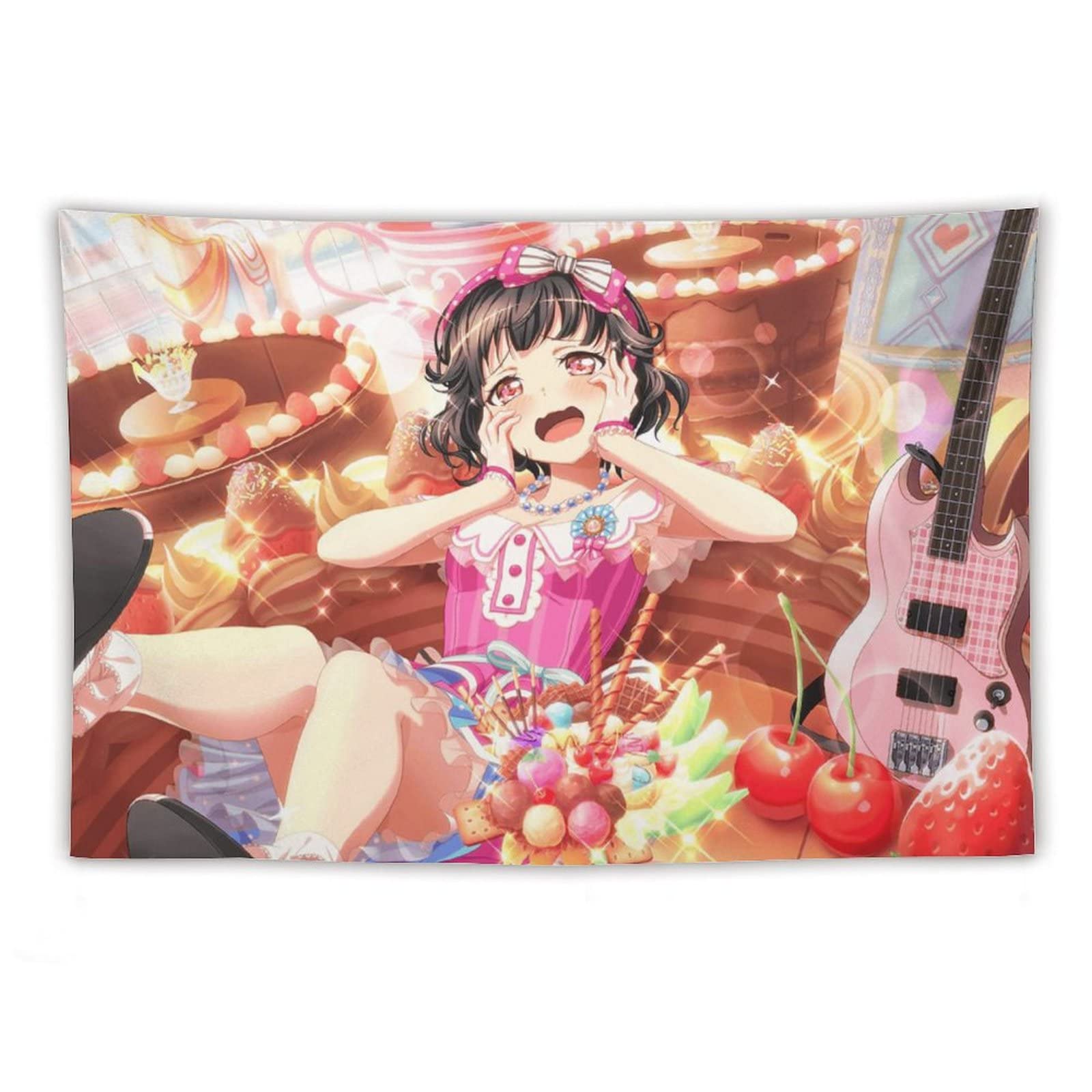 Amazon.co.jp: バンドリ！牛込 りみ タペストリー かわいいアニメ柄 壁