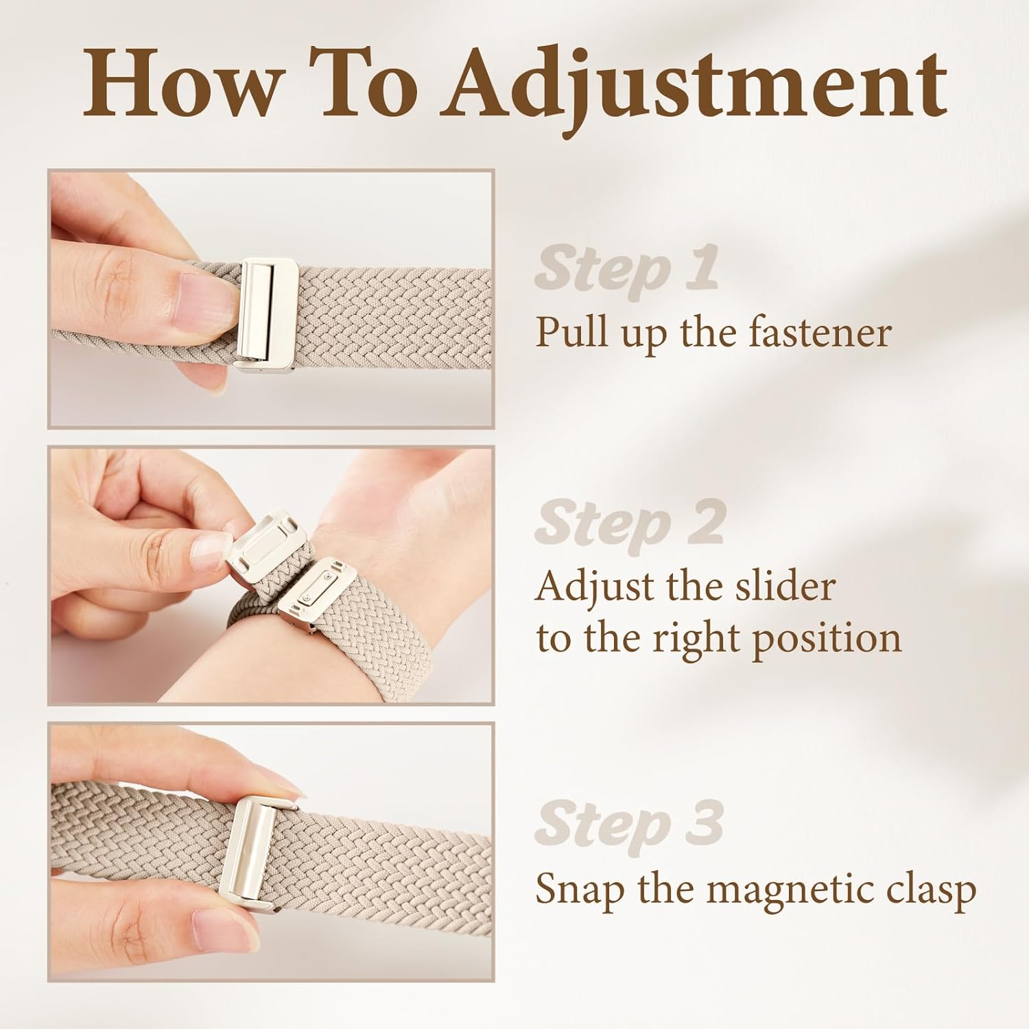 Braided Stretchy Bands with Magnetic Clasp Compatible for Apple Watch Band 38mm 40mm 41mm 42mm 44mm 45mm 46mm 49mm Women Men, Nylon Sport Solo Loop for iWatch Series 11 10 9 8 7 6 5 4 3 Ultra 3 2 1 SE - Image 2