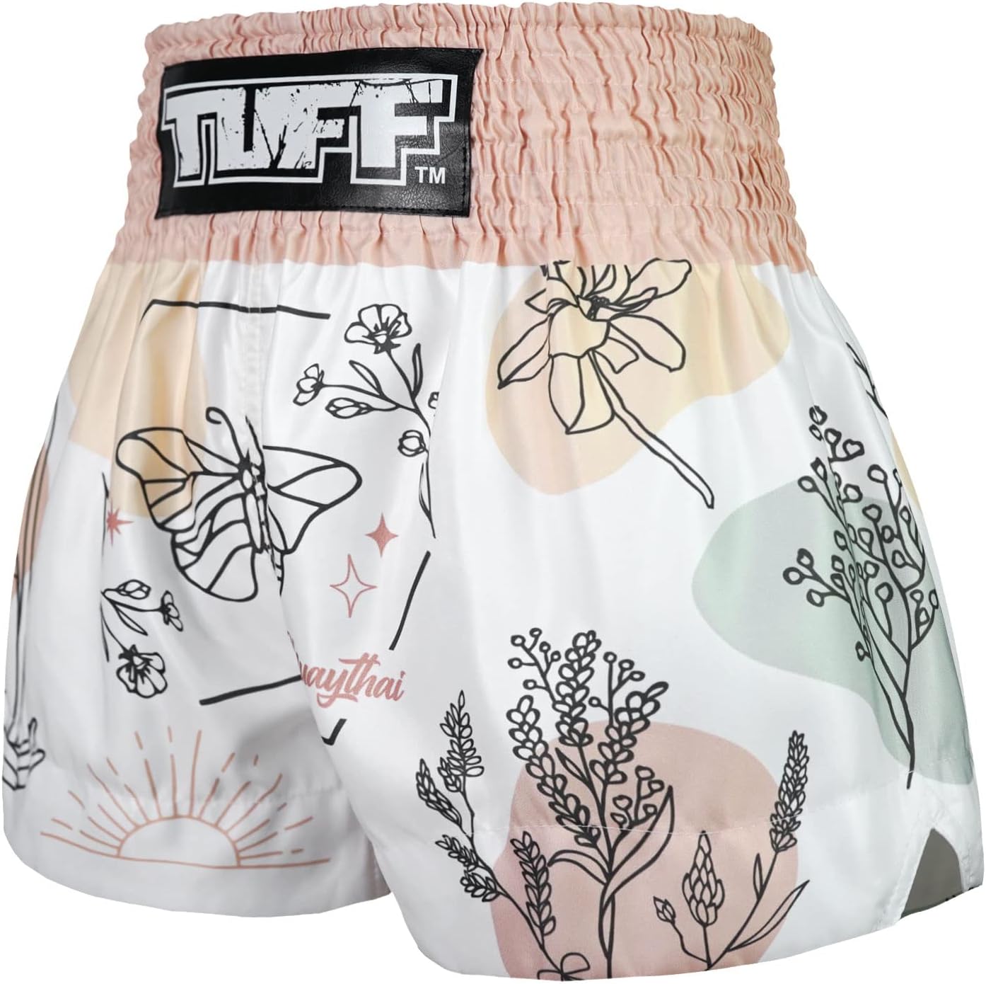 Wild Thorns Muay Thai Shorts in Black by TUFF Sport