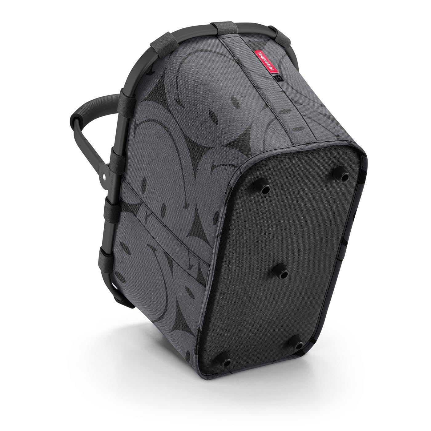 reisenthel carrybag smiley grey – Stabiler Einkaufskorb mit viel Stauraum und praktischer Innentasche – Elegantes und wasserabweisendes Design – Bild 4