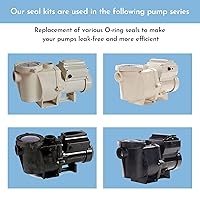 Vista 5 de Kit de reparación y reconstrucción de junta tórica, para sello de bomba de piscina Pentair WhisperFlo/IntelliFlo, juntas tóricas de tapón
