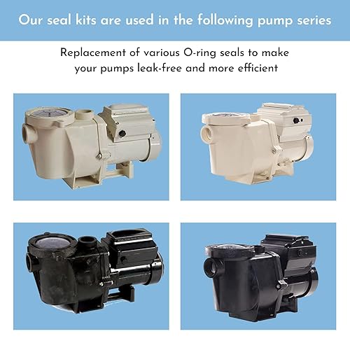 Miniatura 6 de Kit de reparación de reconstrucción de junta tórica, para junta de sello de bomba de piscina Pentair WhisperFloIntelliFlo, tapón de