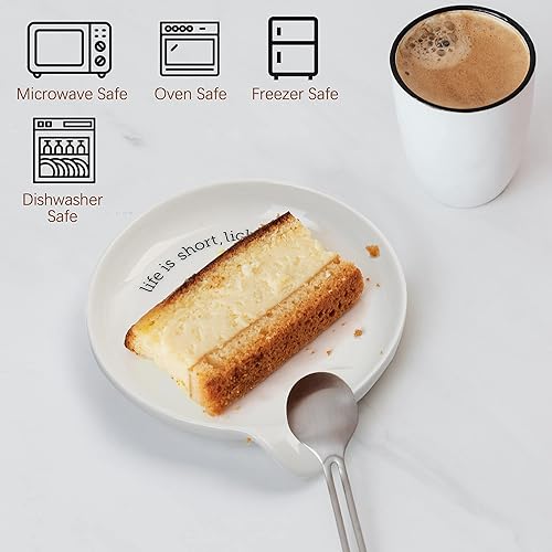 Miniatura 4 de LotFancy Soporte de cuchara grande de cerámica para estufa, 5.2 pulgadas, soporte para espátula para encimera de cocina, soporte para utensilios