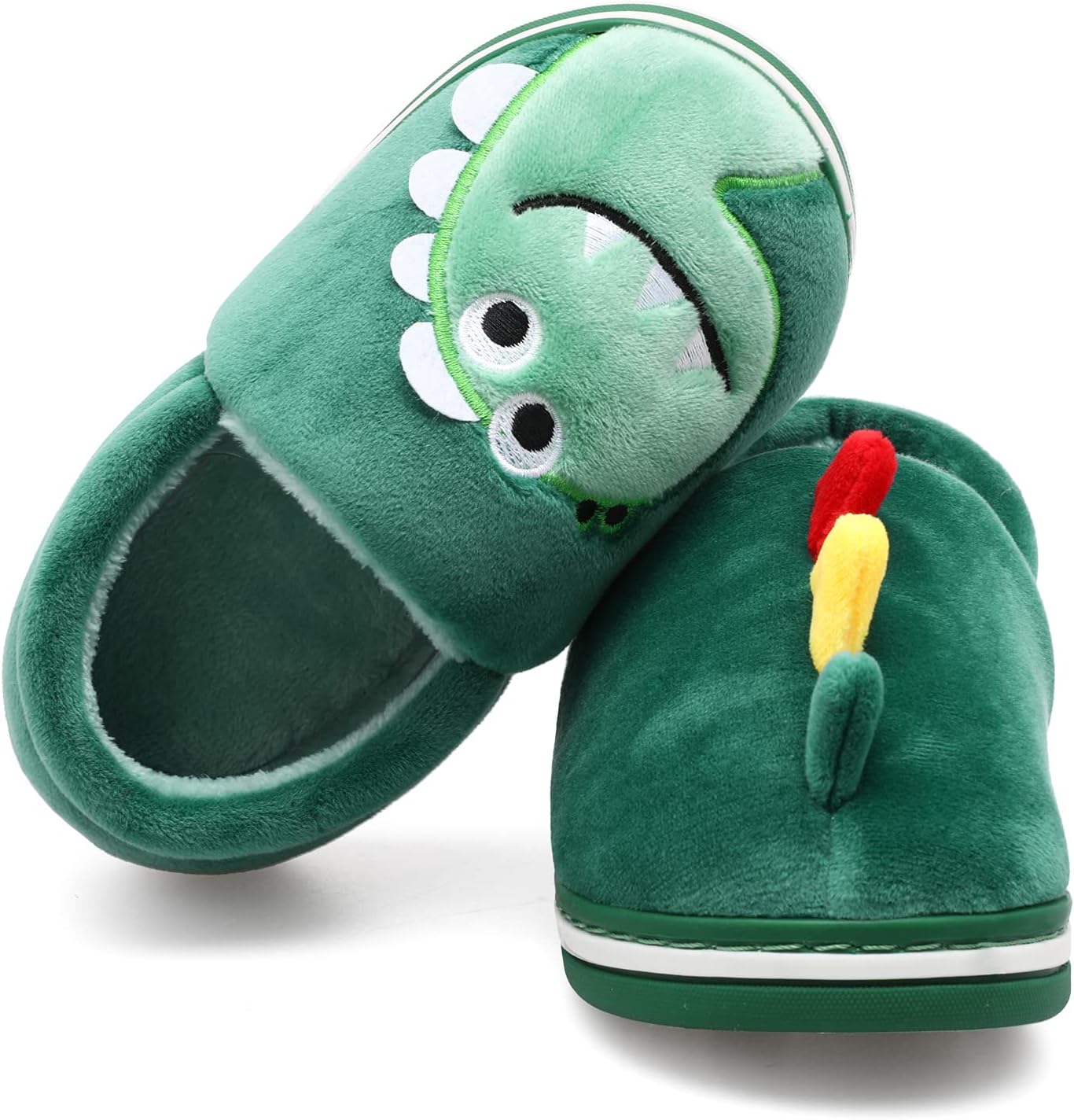 Centipede Demon Plush Warm Slippers for Girls Boys Kids Toddlers Winter Fur Lined Indoor House Home Shoes 9-9.5 Toddler