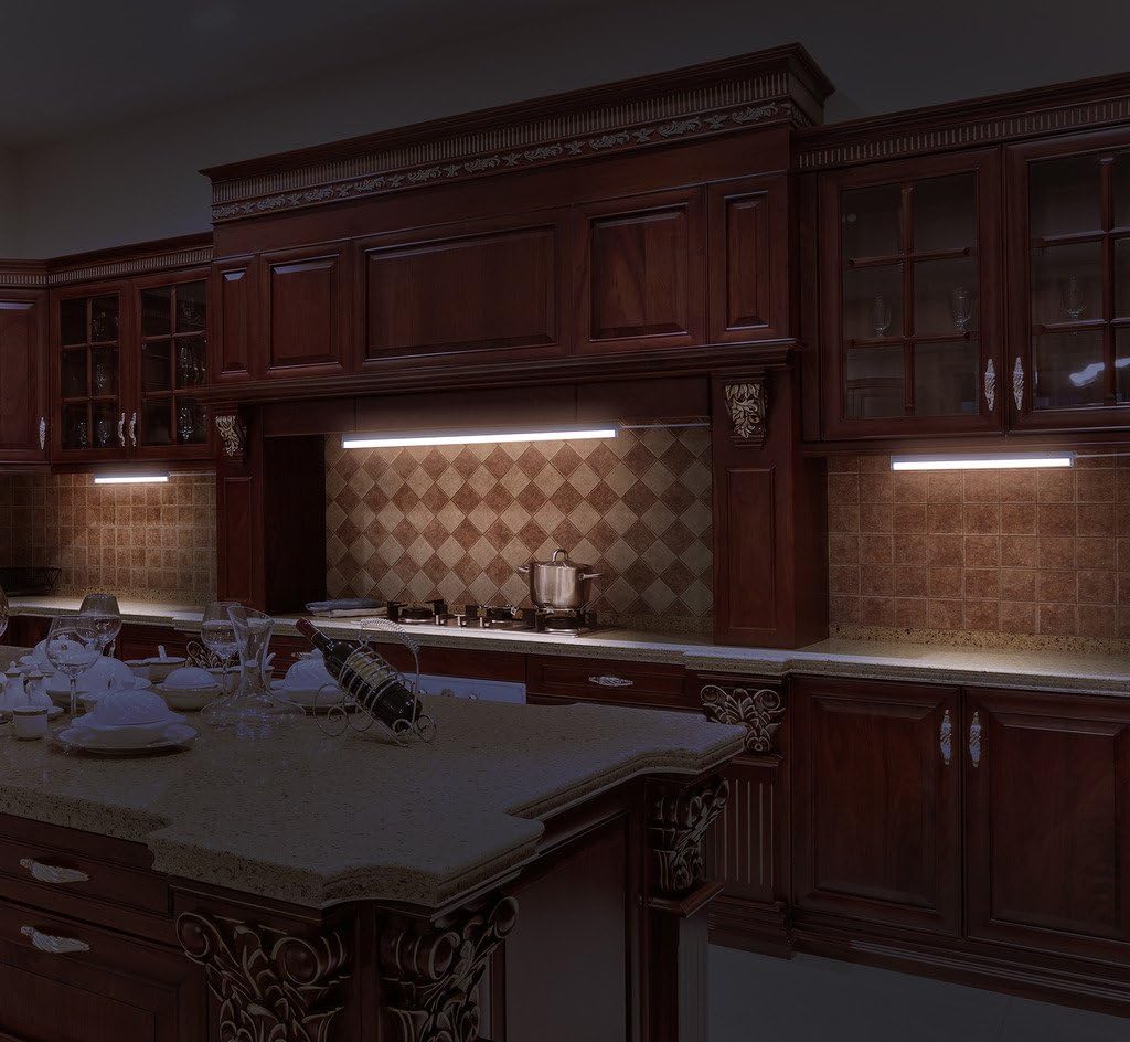 LED Concepts® Under Cabinet & Closet Linkable LED T5 Light Bar - Ultra Slim, Cool-Touch Design - Great for Kitchen Counter Lighting –ETL Listed Power Supply (22" Inch, White)