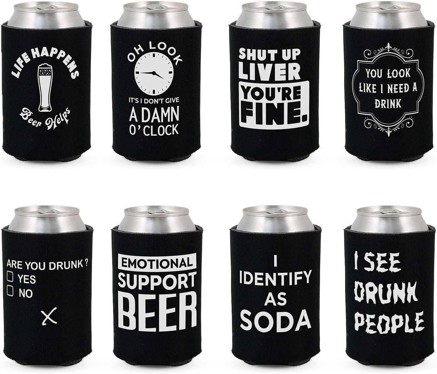 I TRIP OVER MY WIENER DACHSHUND Can Cooler Drink Insulator Beverage Insulated