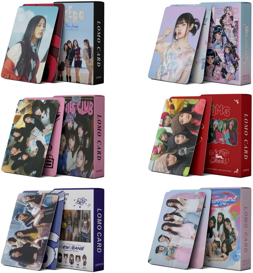 6 Boxes/330Pcs NewJeans Photocards Kpop New Jeans Merchandise Lomo Card Set Gift