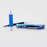 Pentel® EnerGel™ RTX Retractable Liquid Gel Pens, Fine Point, 0.5 mm, 54% Recycled, Assorted Barrel Colors, Blue Ink, Pack Of 12 Pens – view 6