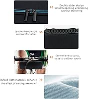 Vista 6 de XINGFUDAO Funda de transporte para proyector compatible con Samsung The Freestyle, funda de almacenamiento portátil de EVA rígida que se adapta