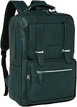 FUR JADEN Vegan Leather Stylish 15.6 Inch Laptop Backpack Travel Weekender Bag For Men Women