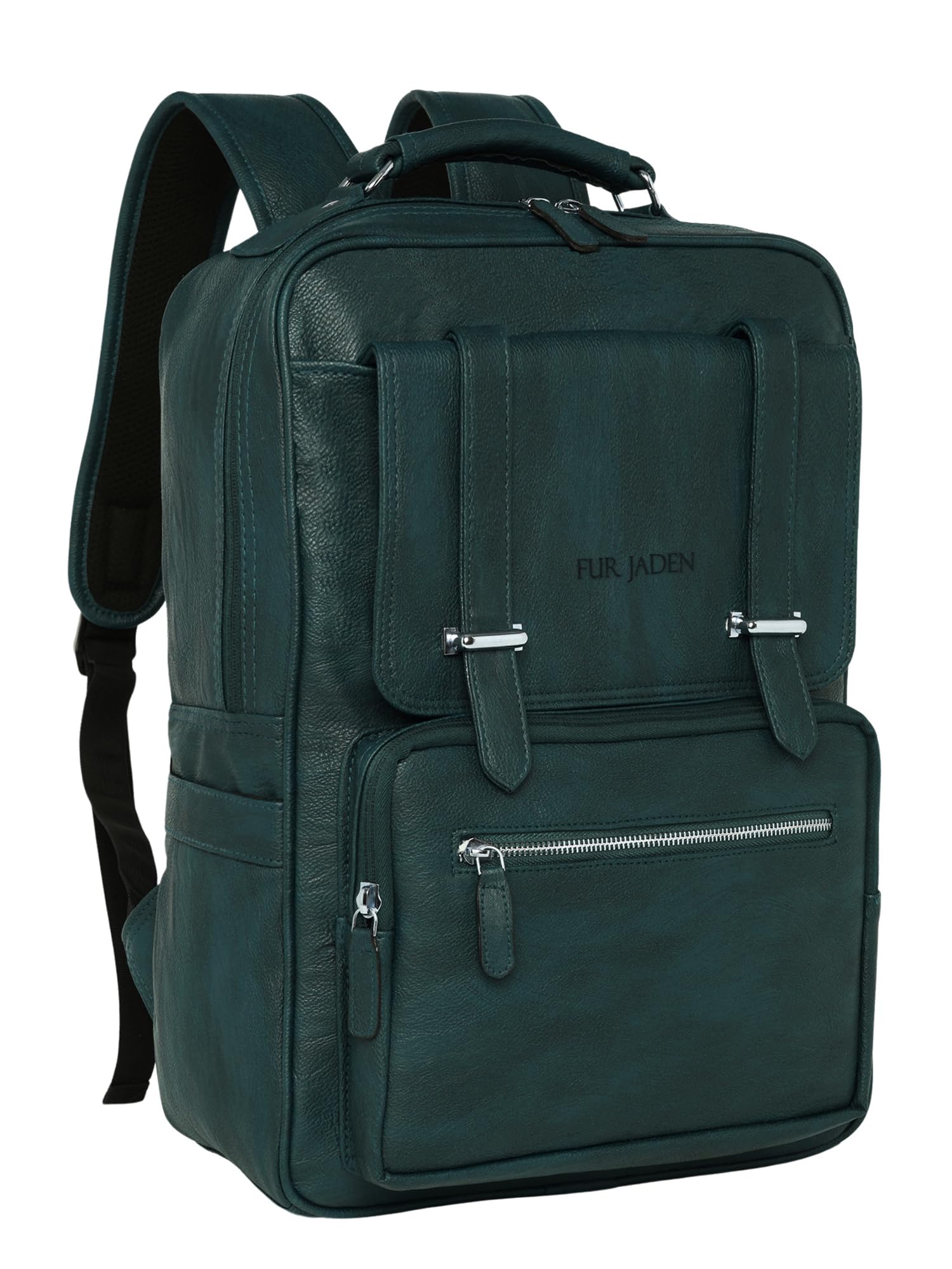 FUR JADEN Vegan Leather Stylish 15.6 Inch Laptop Backpack Travel Weekender Bag For Men Women — Amazon image 15