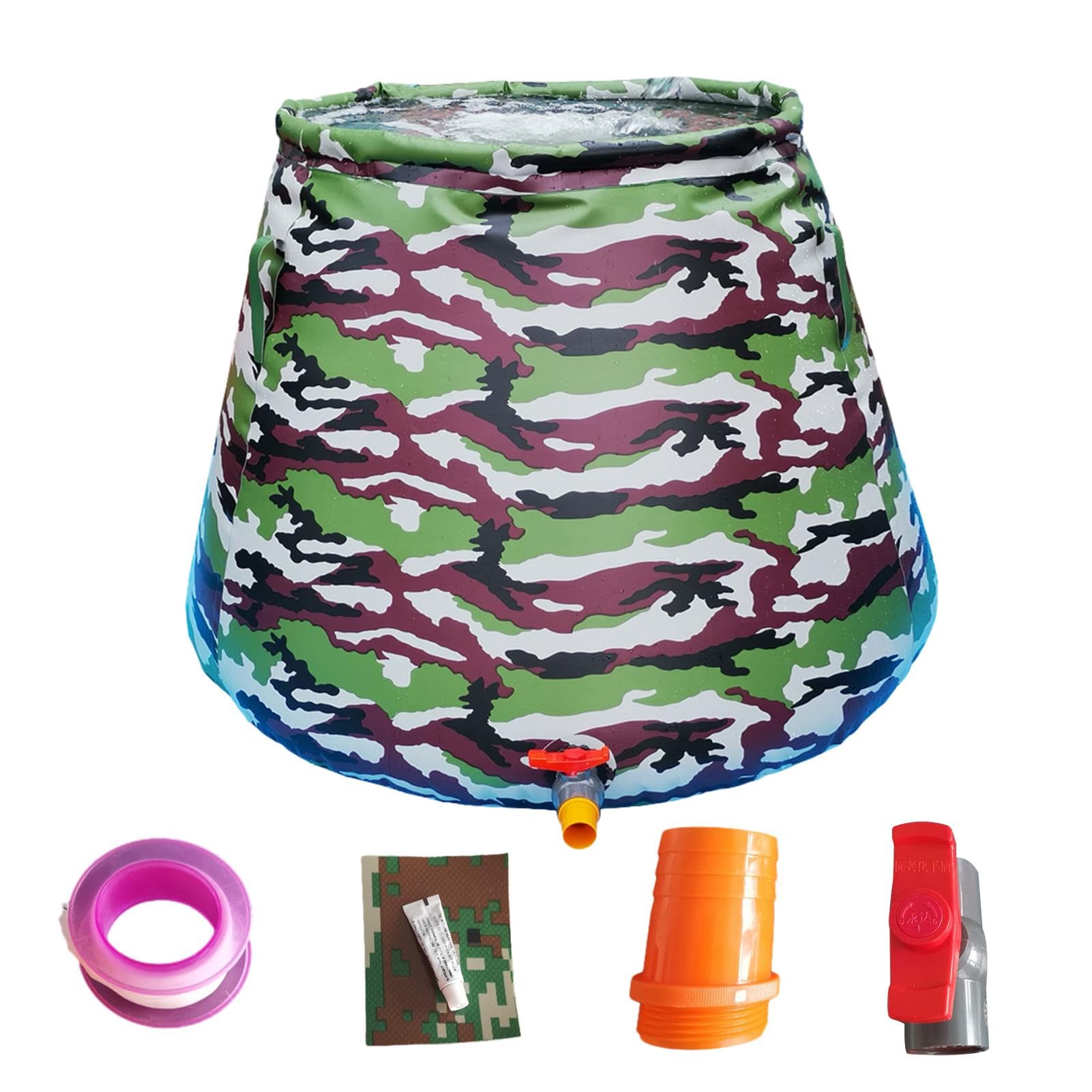 Camping Wasserbehälter Camping Wasserspeicher | Faltbarer Regenwassertank | Große Kapazität Wasserspeicher Faltbare Wassertanks Sto Tank