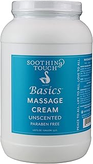 Soothing Touch Basics Massage Cream Unscented, 1 Gallon, 128 Fl Ounce