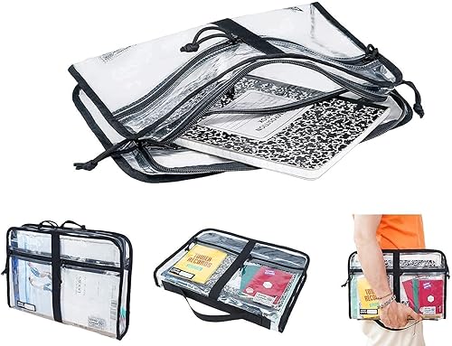 Miniatura 3 de Rough Enough Clear Document Bag - Juego de carpetas de archivos