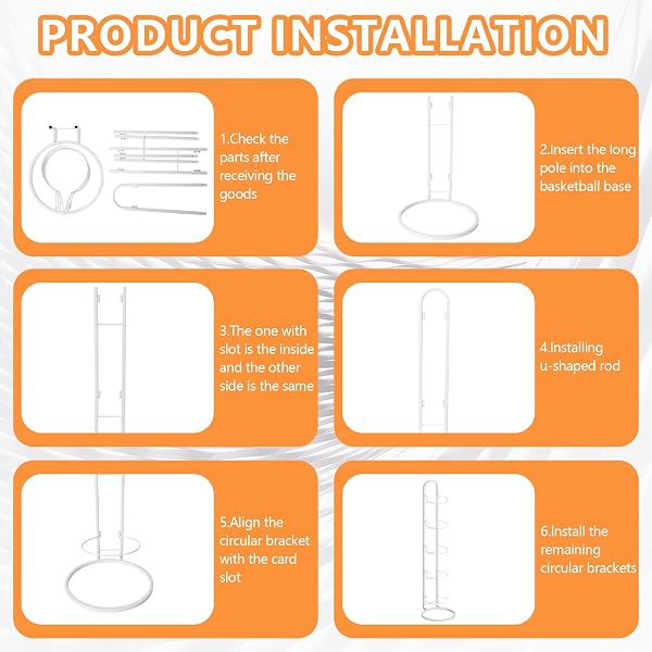 SUPRBIRD Estante vertical para pelotas de metal Blanco de 5 pisos,soporte balon futbol,Estantería para guardar balones,con armazón desmontable,apto para fútbol, baloncesto y vóley - 5