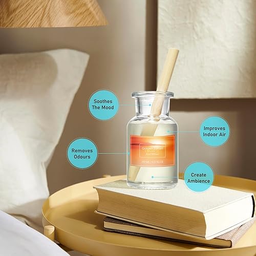 Miniatura 6 de Juego de difusor de varillas para el hogar, difusor de varillas de aceite perfumado de 5.3 onzas, difusor perfumado de spa para dormitorio, baño,