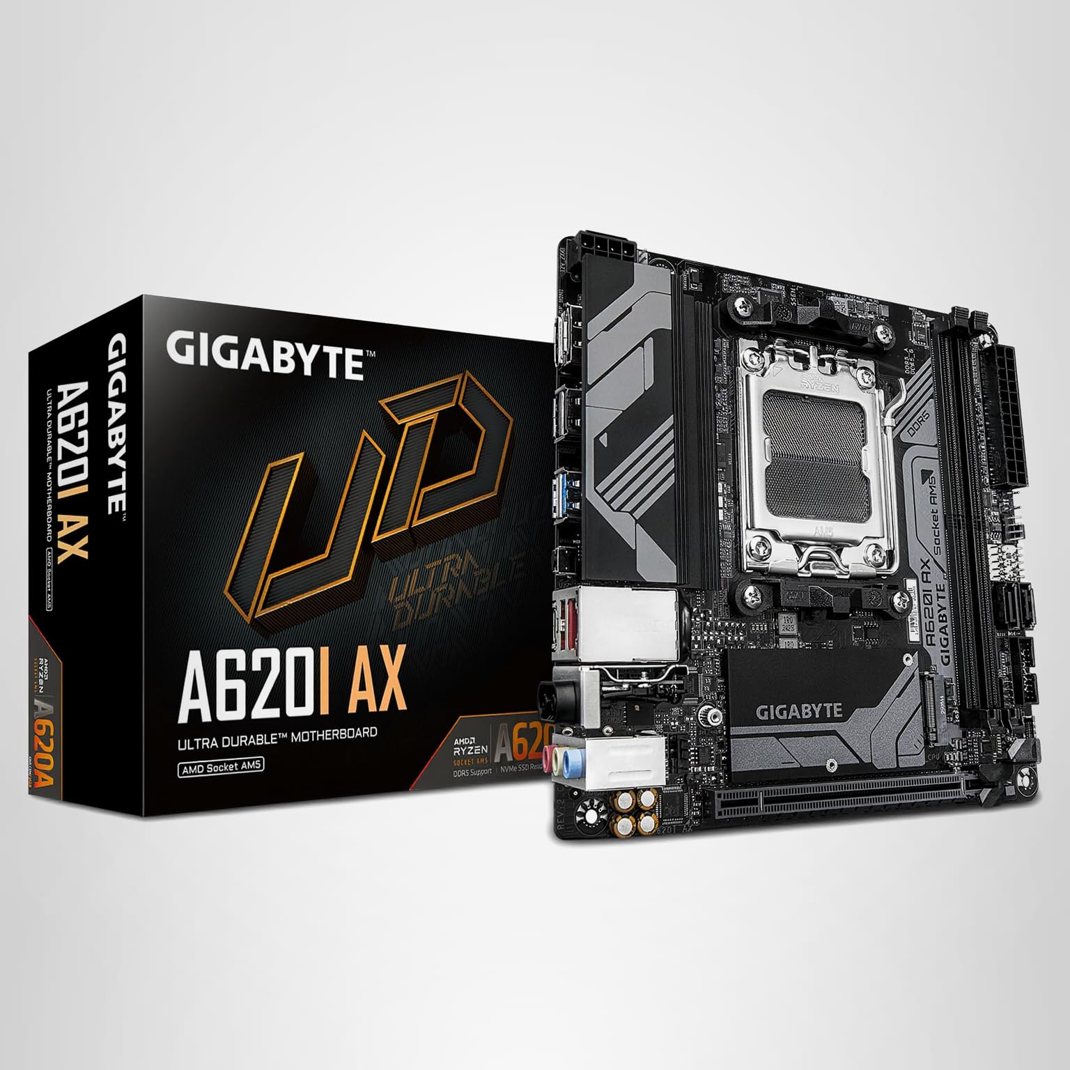 Amazon.com: GIGABYTE A620I AX (AM5/ LGA 1718/ AMD/ A620/ Mini-ITX