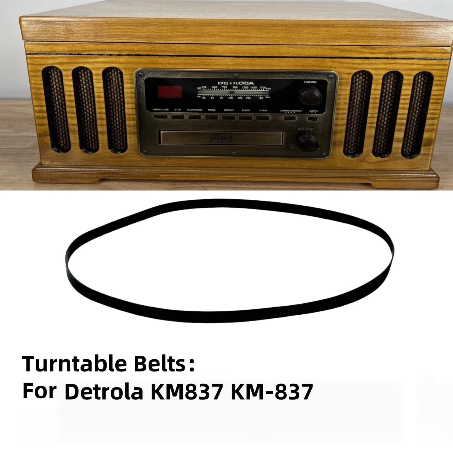 Amazon.com: Turntable Belt Replacement for Detrola KM837 KM-837