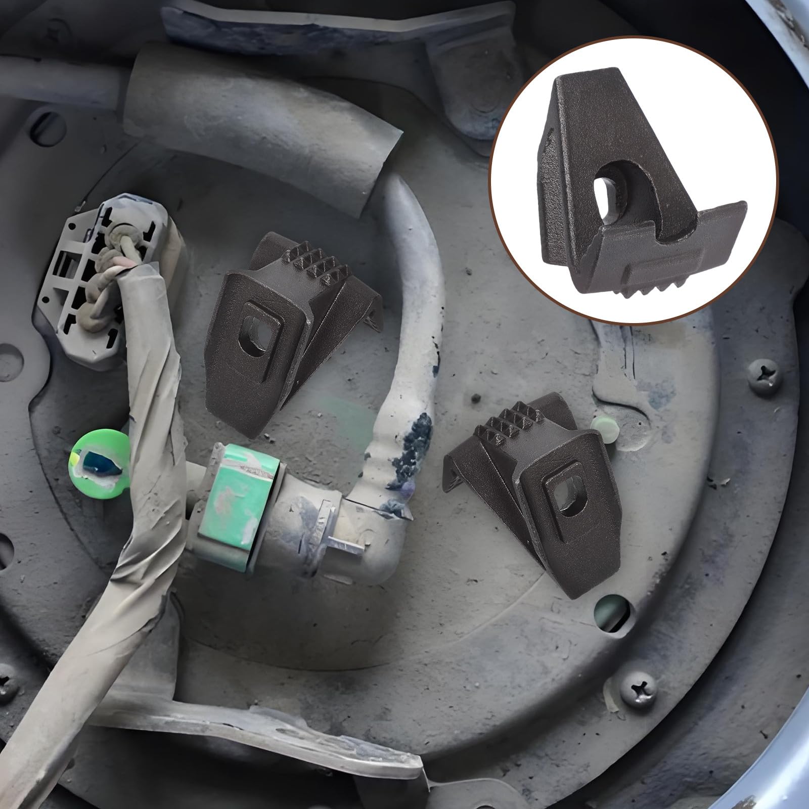 SHERCHPRY Set 4 Pezzi Ganasce per Smontagomme Auto Morsetti in Metallo Resistenti per Utensile di Montaggio e Smontaggio Pneumatici Adattatori per Macchina Smontagomme Protezione Mozzi e