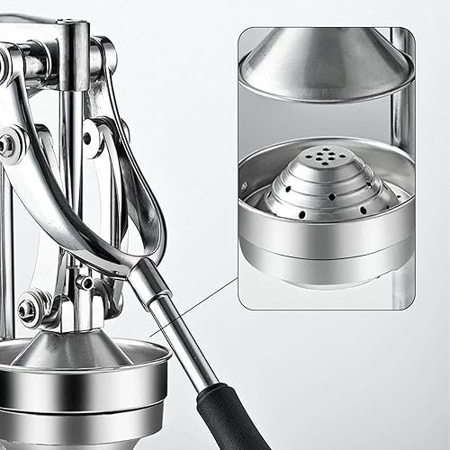 Miniatura 9 de Exprimidor manual de hierro fundido, exprimidor manual de acero inoxidable eficaz, exprimidor de frutas, máquina de prensa manual resistente para