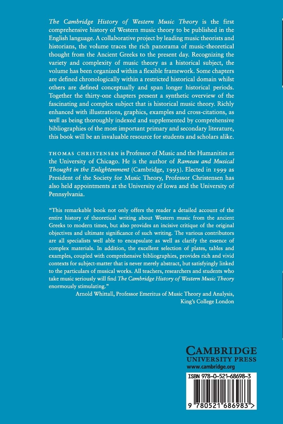 The Cambridge History of Western Music Theory Paperback