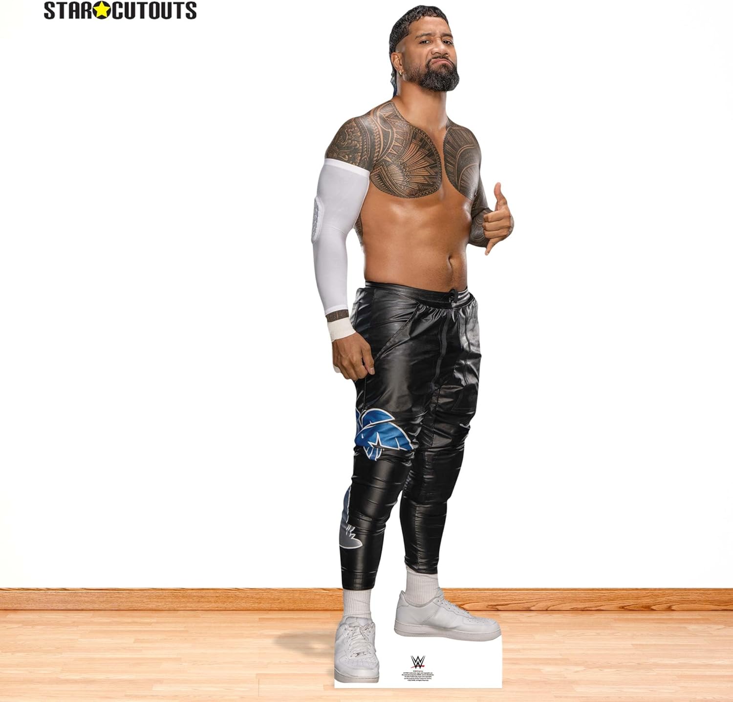 Star Cutouts SC4659 Jey USO Main Event - Cardboard Cut Out Height 189cm Official Merchandise Ideal WWE Cardboard Figure for Fans, Gifts, Collectors & Display