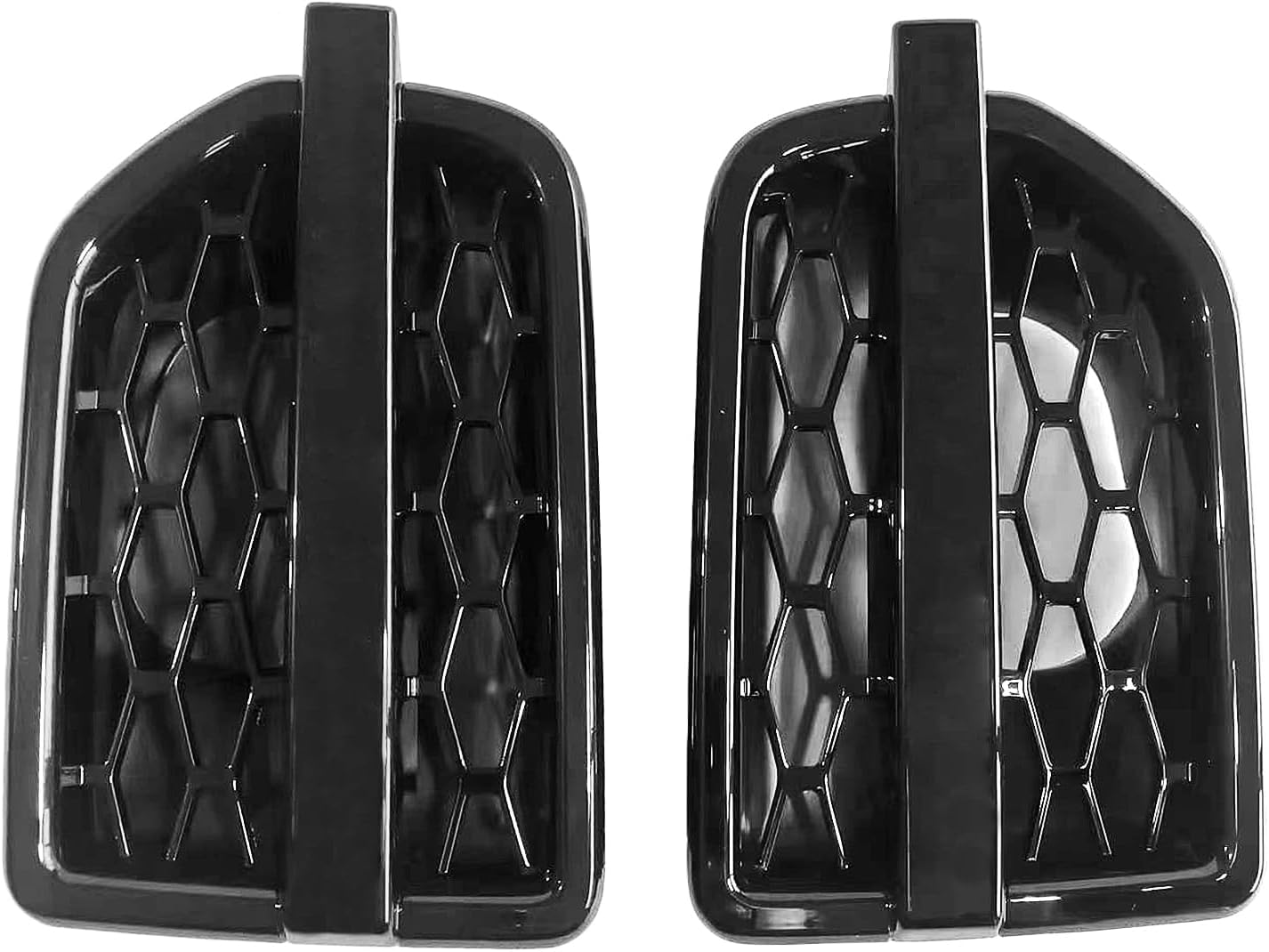 L & R Side Grille Air Intake Fender Vents Black For Land Rover LR4 Landmark