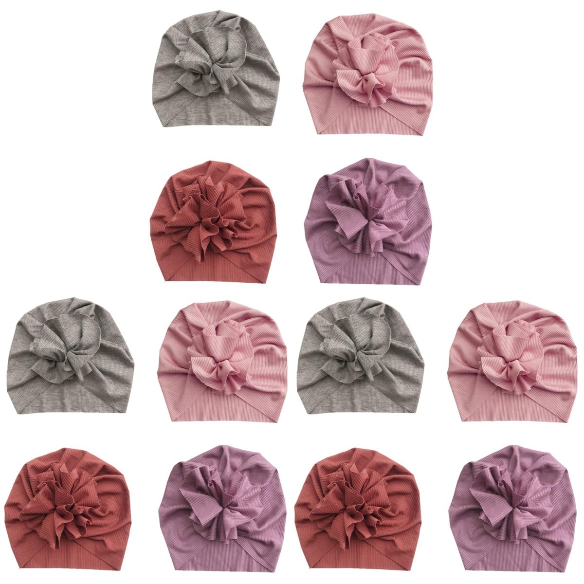 Beavorty Mütze Mit Blumenmuster Atmungsaktive Baumwollmütze Für Neugeborene Geeignet Für Jahre Farblich Sortiert Für Kleinkinder Zufällige Farbe