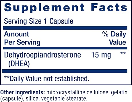 Life Extension DHEA 15 mg, Hormone Balance, 100 Capsules
