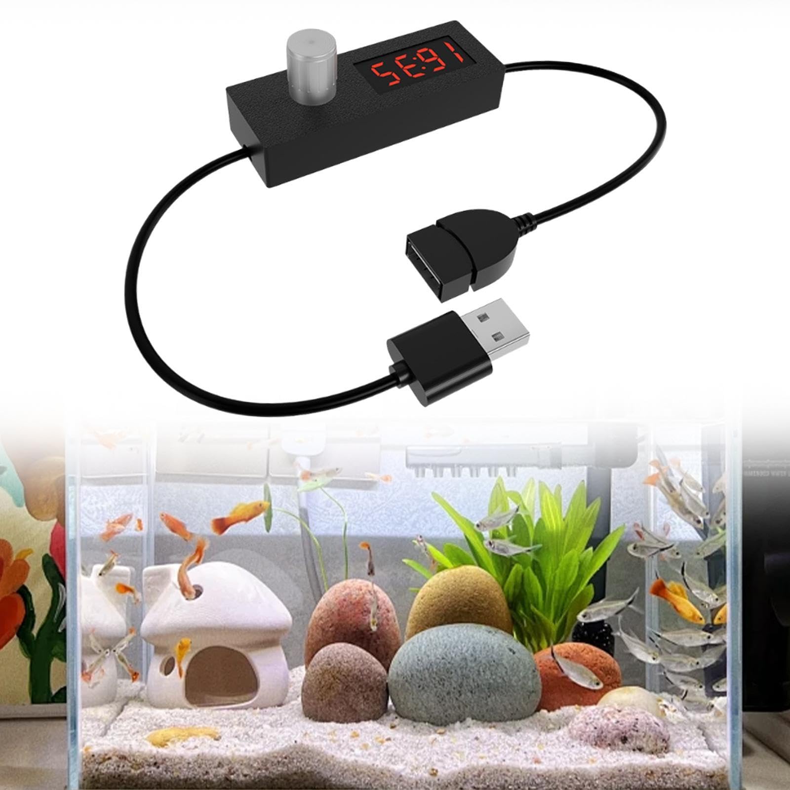 Timer auto -off con cavo USB portatile per ventole USB FishTank