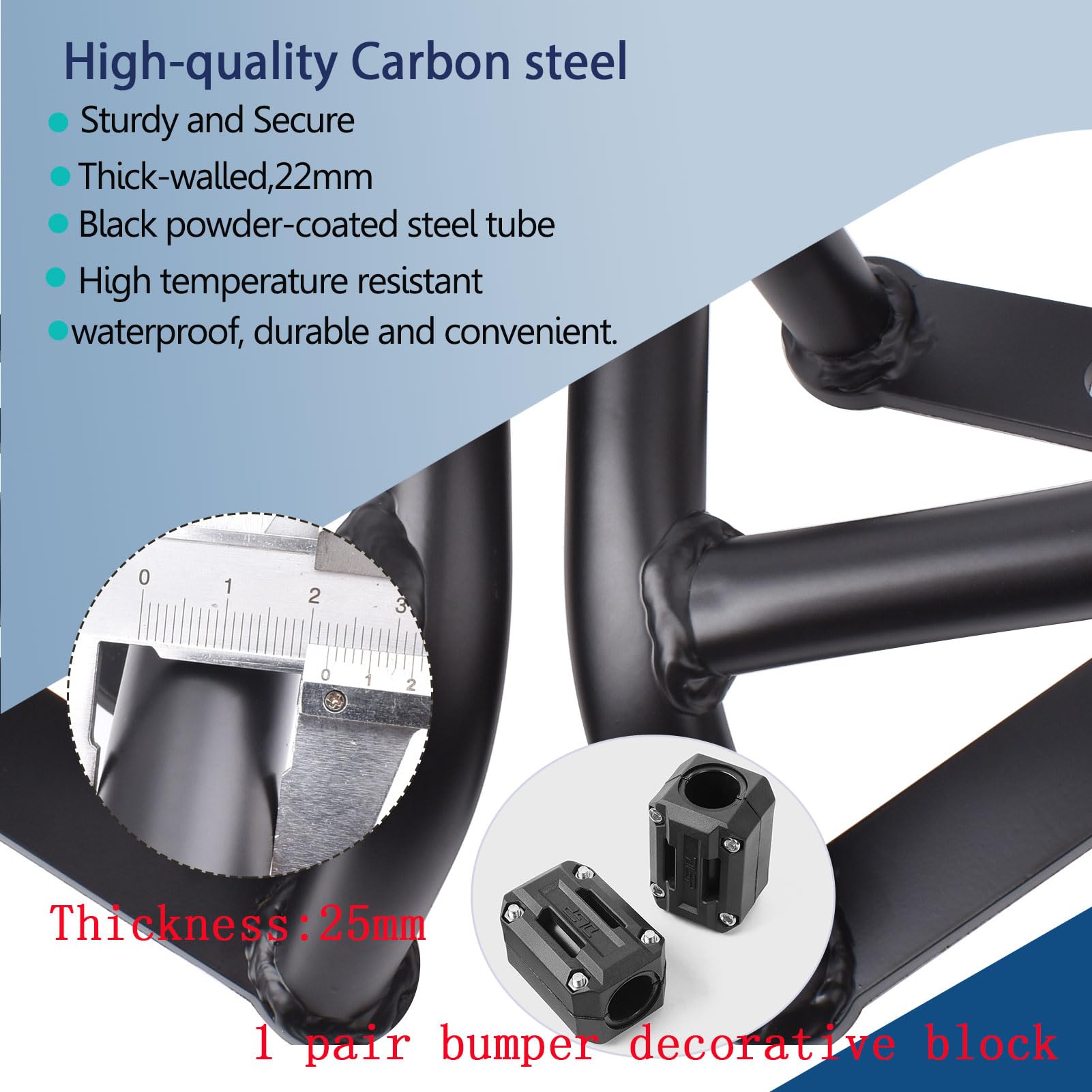 Barra de Choque para Motocicleta, protección de Motor, Deslizadores de Marco, Parachoques, Barra anticaída, Compatible con CB750 Hornet, Accesorios CB 750 Hornet 2022-2025