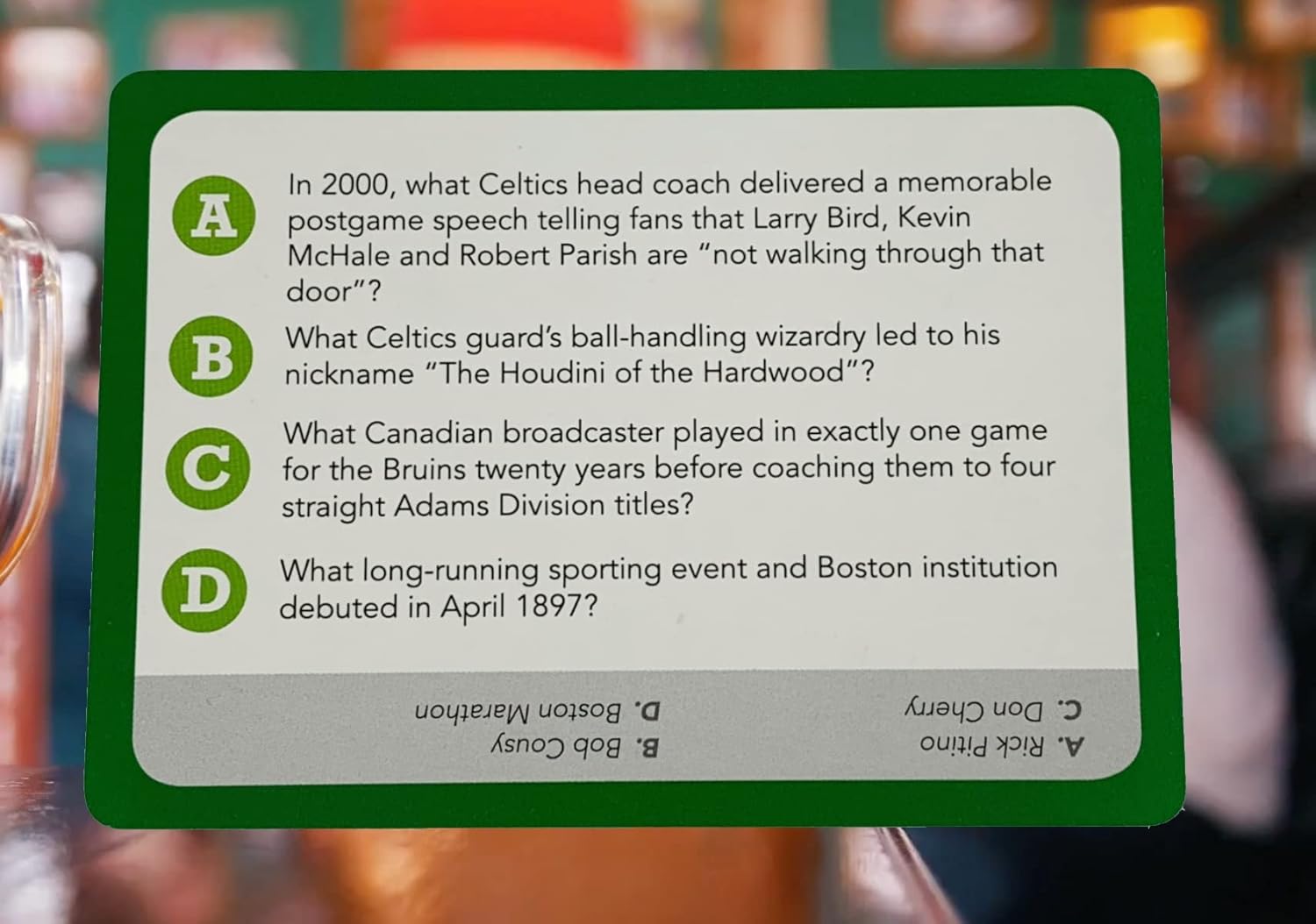 You Gotta Know Boston - Sports Trivia Game - Image 4
