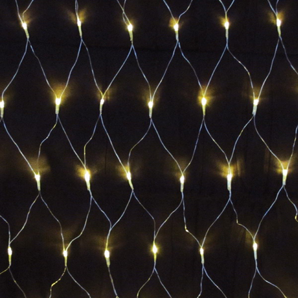240er LED-Lichternetz innen u. außen Lichtfarbe warmweiss Kabelfarbe transparent Beleuchtung