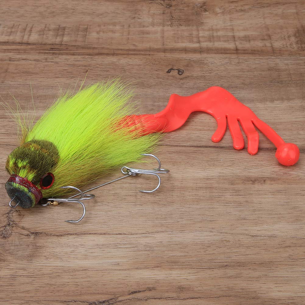 Leurre de Pêche simulé en Résine Souple avec Double Hameçon Triple pour Les Amateurs en Blanc 101 G