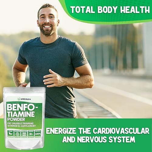 Miniatura 6 de XPRS Nutra Paquete de 3 cápsulas de tamaño separado (1000 unidades) con polvo de benfotiamina (1 onza)