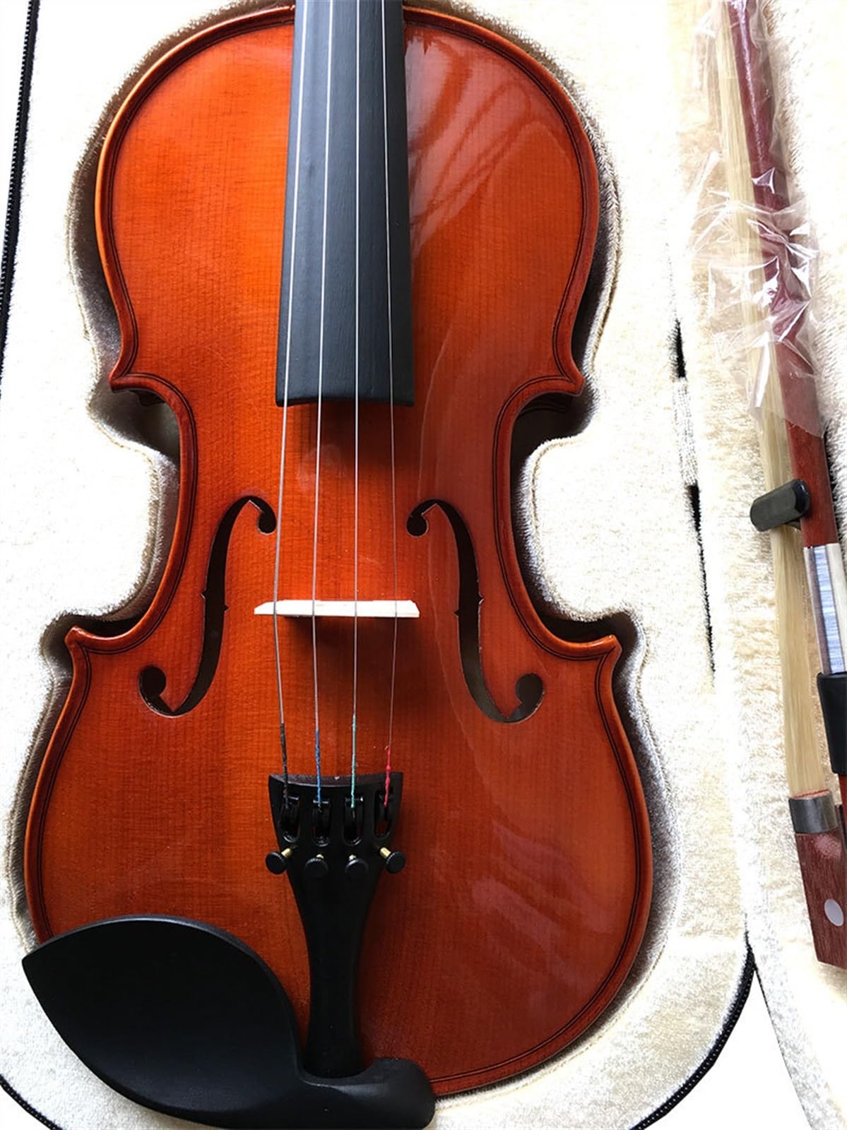 Violine Ahornholz Lernen Alle Massivholz Handgefertigt Übungsvioline Für Anfänger(4/4)