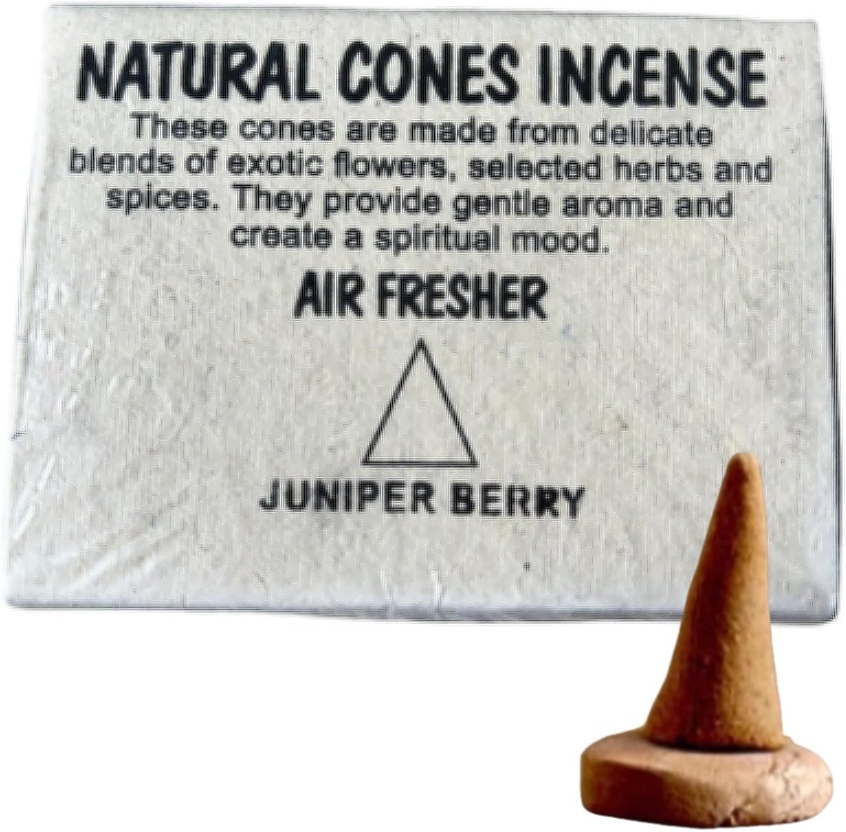 Fay Bless Handmade Cone Incense from Nepal 2 Packs (Juniper Berry)