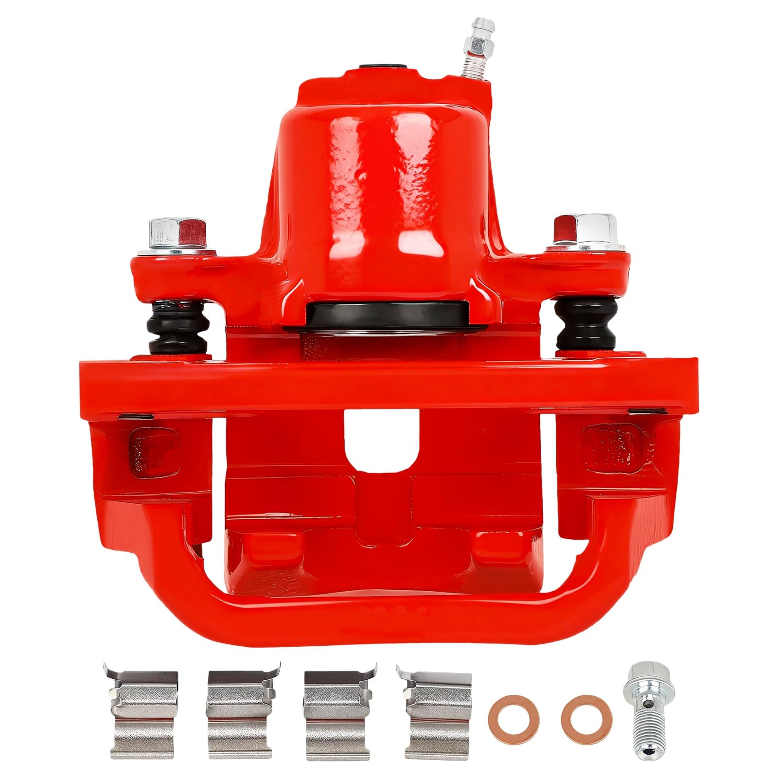 SCITOO Rear Left Brake Caliper With Bracket 19B3277 Red Compatible For Toyota For Sequoia 2008-2017 For Toyota For Tundra 2007-2017